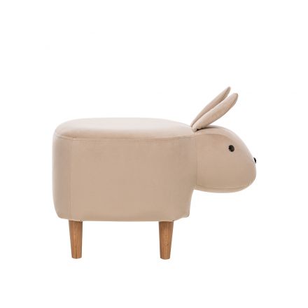 Пуф Leset Rabbit COMBI V18 бежевый, Ткань Велюр Пуф Leset Rabbit COMBI V18 бежевый, Ткань Велюр