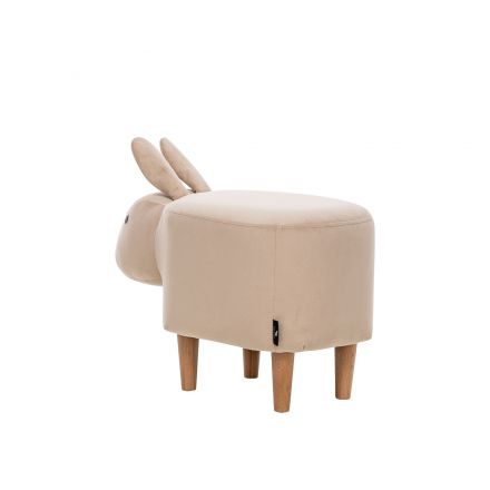 Пуф Leset Rabbit COMBI V18 бежевый, Ткань Велюр Пуф Leset Rabbit COMBI V18 бежевый, Ткань Велюр