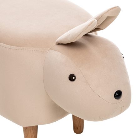 Пуф Leset Rabbit COMBI V18 бежевый, Ткань Велюр Пуф Leset Rabbit COMBI V18 бежевый, Ткань Велюр
