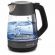 Чайник POLARIS PWK 1760CGL, 1,7 л, 1850-2150 Вт, закрытый нагревательный элемент, стекло, графитовый, 37418