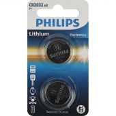 Батарейка Philips CR2032-2BL/CR2032P2/51 литиевые 2шт/уп Батарейка Philips CR2032-2BL/CR2032P2/51 литиевые 2шт/уп