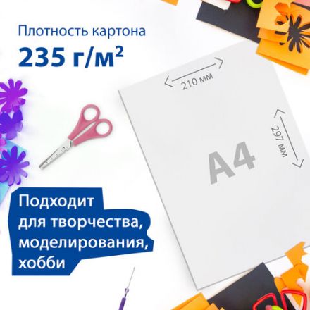 Картон белый А4 МЕЛОВАННЫЙ (белый оборот), 25 листов, BRAUBERG, 210х297 мм, 124021 Картон белый А4 МЕЛОВАННЫЙ (белый оборот), 25 листов, BRAUBERG, 210х297 мм, 124021