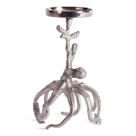 Подсвечник Secret De Maison OCTOPUS2 ( mod. 3933 ) алюминиевый сплав, 17x16,5x25,5 см, никель/nickel antique