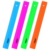 Линейка пластиковая 25 см, ПИФАГОР, неоновая, ассорти, 210790 Линейка пластиковая 25 см, ПИФАГОР, неоновая, ассорти, 210790