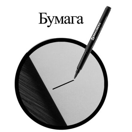 Маркер перманентный BRAUBERG "CLASSICLine", ЧЕРНЫЙ, тонкий наконечник 1 мм, 150296 Маркер перманентный BRAUBERG "CLASSICLine", ЧЕРНЫЙ, тонкий наконечник 1 мм, 150296