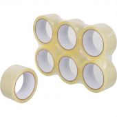 Клейкая лента упаковочная 48мм х 66м 38мкр прозрачная 6 шт/уп СПб Клейкая лента упаковочная 48мм х 66м 38мкр прозрачная 6 шт/уп СПб