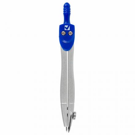 Готовальня BRAUBERG SCHOOL KIT, 8 предметов, циркуль 115 мм, чертежные принадлежности, металлический пенал со справочными материалами,210712