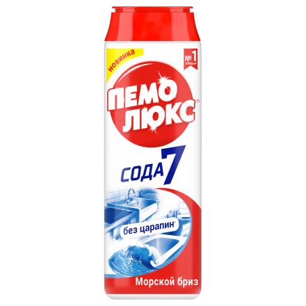 Средство чистящее Пемолюкс "Сода 7. Морской бриз", порошок, 480г Средство чистящее Пемолюкс "Сода 7. Морской бриз", порошок, 480г