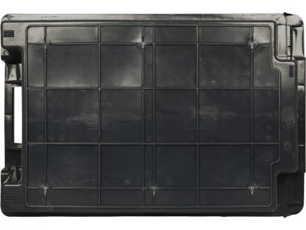 Ящик 600х400х200 1,5кг. дно сплошное, стенки перфорированные  чёрный