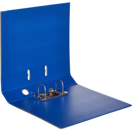 Папка-регистратор Комус Стандарт 50мм синяя, ПБП2, карм.кор., мет.уг Папка-регистратор Комус Стандарт 50мм синяя, ПБП2, карм.кор., мет.уг