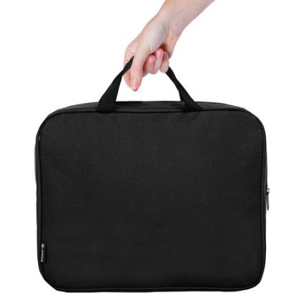 Папка на молнии с ручками STAFF EVERYDAY, А4, ширина 80 мм, полиэстер, черная, 270918 Папка на молнии с ручками STAFF EVERYDAY, А4, ширина 80 мм, полиэстер, черная, 270918