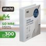 Папка Панорама на 4-х кольцах Bantex (Attache Selection) A4 50 мм белая до 300 листов