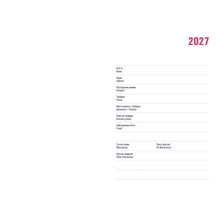 Ежедневник датированный 2027 Attache А6, 110х155мм, 176л, бордовый