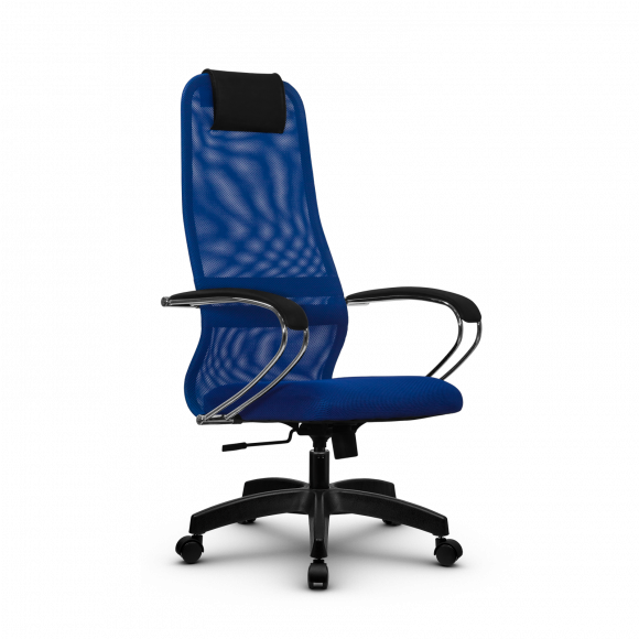Кресло Метта SU-BK-8 синее/синее, крестовина пластик