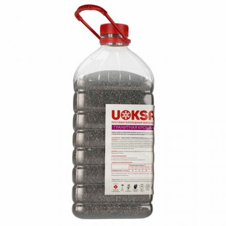 Реагент противогололёдный 5 кг, UOKSA "Гранитная крошка", фракция 2-5 мм, ПЭТ Реагент противогололёдный 5 кг, UOKSA "Гранитная крошка", фракция 2-5 мм, ПЭТ