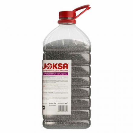 Реагент противогололёдный 5 кг, UOKSA "Гранитная крошка", фракция 2-5 мм, ПЭТ Реагент противогололёдный 5 кг, UOKSA "Гранитная крошка", фракция 2-5 мм, ПЭТ