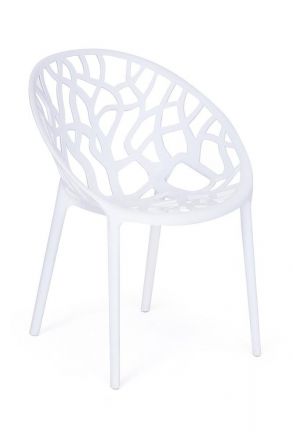 Стул Tetchair BUSH (mod. 017), пластик, 60*58,5*80см, белый Стул Tetchair BUSH (mod. 017), пластик, 60*58,5*80см, белый