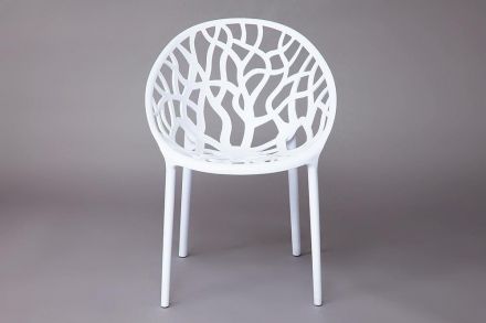 Стул Tetchair BUSH (mod. 017), пластик, 60*58,5*80см, белый Стул Tetchair BUSH (mod. 017), пластик, 60*58,5*80см, белый