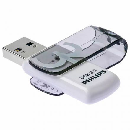 Флеш-диск 32 GB PHILIPS VIVID, разъем USB 3.0, черный, FM32FD00B/97 Флеш-диск 32 GB PHILIPS VIVID, разъем USB 3.0, черный, FM32FD00B/97