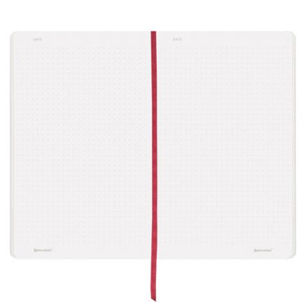 Блокнот А5 (130х210 мм), BRAUBERG ULTRA, под кожу, 80 г/м2, 96 л., в точку, красный, 113014 Блокнот А5 (130х210 мм), BRAUBERG ULTRA, под кожу, 80 г/м2, 96 л., в точку, красный, 113014