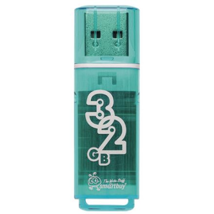 Флеш-диск 32 GB, SMARTBUY Glossy, USB 2.0, зеленый, SB32GBGS-G Флеш-диск 32 GB, SMARTBUY Glossy, USB 2.0, зеленый, SB32GBGS-G