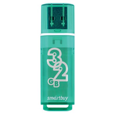 Флеш-диск 32 GB, SMARTBUY Glossy, USB 2.0, зеленый, SB32GBGS-G Флеш-диск 32 GB, SMARTBUY Glossy, USB 2.0, зеленый, SB32GBGS-G