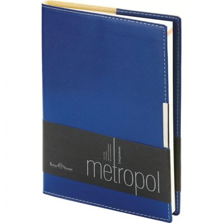 Ежедневник недатированный А5 METROPOL (СИНИЙ)3-491/01 Ежедневник недатированный А5 METROPOL (СИНИЙ)3-491/01