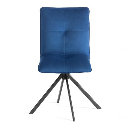 Стул обеденный Sweet поворотный механизм 360, велюр, Blue (синий)