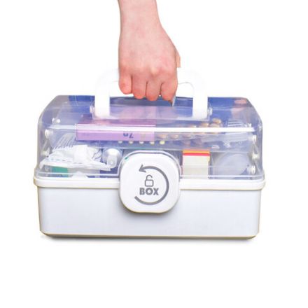 Аптечка домашняя органайзер для хранения универсальный размер MINI 29х19,3х15,9 см, DASWERK (ДАСВЕРК), 608476