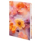 Ежедневник датированный 2026 145х215 мм, А5, STAFF, ламинированная обложка, "Ice flowers", 117319 Ежедневник датированный 2026 145х215 мм, А5, STAFF, ламинированная обложка, "Ice flowers", 117319