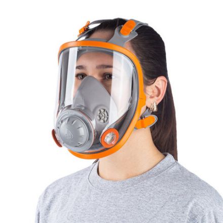 Маска полнолицевая Jeta Safety 5950, силикон, ударопрочный поликарбонат, защитная пленка, без фильтров, размер М, 5950-M Маска полнолицевая Jeta Safety 5950, силикон, ударопрочный поликарбонат, защитная пленка, без фильтров, размер М, 5950-M