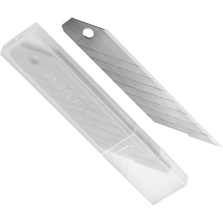 Лезвие для ножей запасное TOPFORT 18мм сегм.,сталь,30град,10шт/уп Лезвие для ножей запасное TOPFORT 18мм сегм.,сталь,30град,10шт/уп