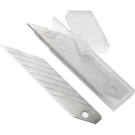 Лезвие для ножей запасное TOPFORT 18мм сегм.,сталь,30град,10шт/уп Лезвие для ножей запасное TOPFORT 18мм сегм.,сталь,30град,10шт/уп