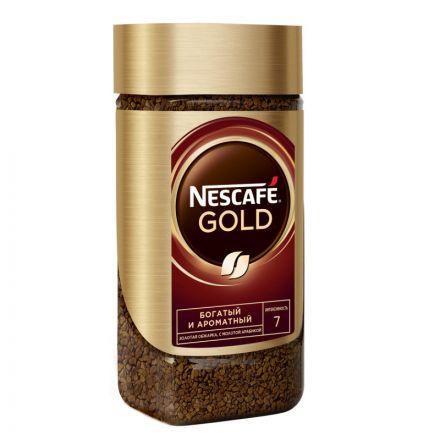 Кофе растворимый Nescafe Gold 95 г (стекло)