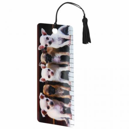 Закладка для книг с линейкой 3D-ОБЪЕМНАЯ BRAUBERG, "Милые щенки", с декоративным шнурком, 128098 Закладка для книг с линейкой 3D-ОБЪЕМНАЯ BRAUBERG, "Милые щенки", с декоративным шнурком, 128098