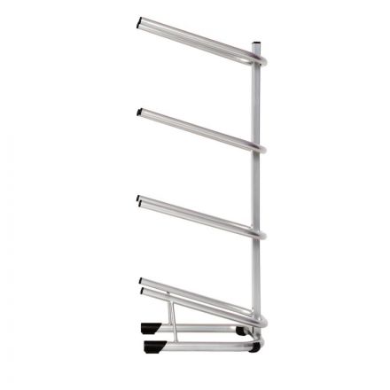 Стеллаж для воды Бридж-4 на 4 тары алюминий 370x450x1140 мм