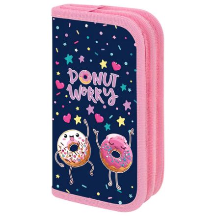 Пенал ПИФАГОР, 2 отделения, ламинированный картон, 19х11 см, "Comic donuts", 273482 Пенал ПИФАГОР, 2 отделения, ламинированный картон, 19х11 см, "Comic donuts", 273482