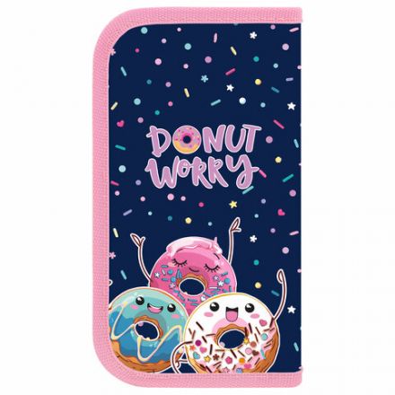 Пенал ПИФАГОР, 2 отделения, ламинированный картон, 19х11 см, "Comic donuts", 273482 Пенал ПИФАГОР, 2 отделения, ламинированный картон, 19х11 см, "Comic donuts", 273482