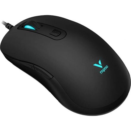 Мышь компьютерная RAPOO V16RGB проводная, цвет - черный