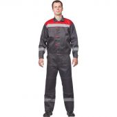 Костюм рабочий летний муж. Л20-КБР сер/красн (р.68-70) 182-188 (Арсенал-СП)