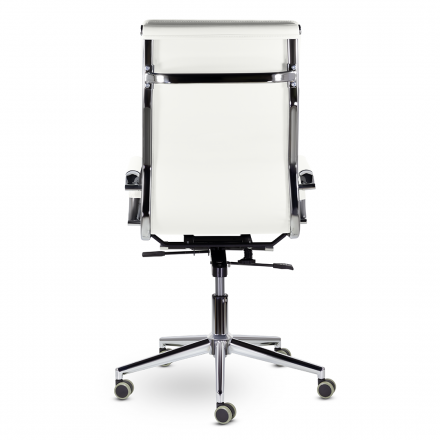 Кресло СН-303 Кайман Трио В soft2 хром Ср S-0402 (белый)