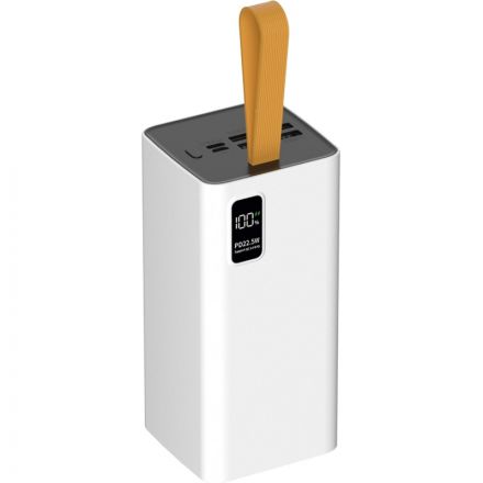 Внешний аккумулятор PERO PB09 50000 mAh,Li-Pol,output USB-C + 4USB-A,белый Внешний аккумулятор PERO PB09 50000 mAh,Li-Pol,output USB-C + 4USB-A,белый