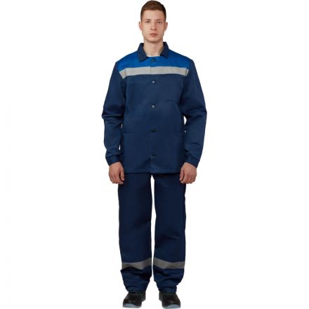 Костюм рабочий летний муж. л16-КБР с СОП син/вас (р.68-70) 170-176 Костюм рабочий летний муж. л16-КБР с СОП син/вас (р.68-70) 170-176