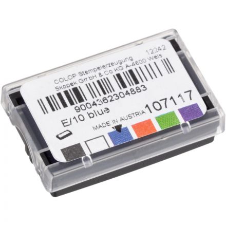 Подушка штемпельная сменная Colop E/10 синяя (для Colop S120, S126, S120/W ,Pr.10, Pr.10C, S160) Подушка штемпельная сменная Colop E/10 синяя (для Colop S120, S126, S120/W ,Pr.10, Pr.10C, S160)