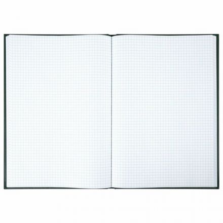 Книга учета 96 л., клетка, твердая, бумвинил, офсет, наклейка, А4 (200х290 мм), BRAUBERG, зеленая, 130280