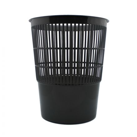 Корзина для мусора 14 л пластик черная (27.5х33 см)
