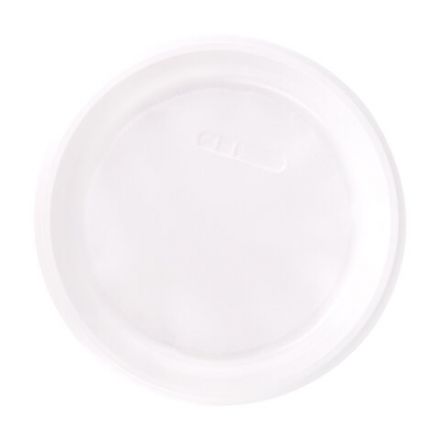 Одноразовые тарелки плоские, КОМПЛЕКТ 100 шт., пластик, d=220 мм, СТАНДАРТ, белые, ПП, холодное/горячее, LAIMA, 602649