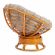Кресло-качалка Папасан/Papasan (W 23/01 B) /с подушкой/ 115х78х104см, коньячный, подушка рогожка, меланж