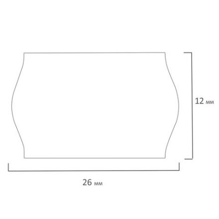 Этикет-лента 26х12 мм, волна, белая, комплект 5 рулонов по 800 шт., BRAUBERG, 123576 Этикет-лента 26х12 мм, волна, белая, комплект 5 рулонов по 800 шт., BRAUBERG, 123576