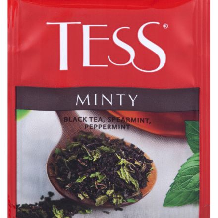 Чай TESS Minty черный с садовой и перечной мятой 1,5гx100пак
